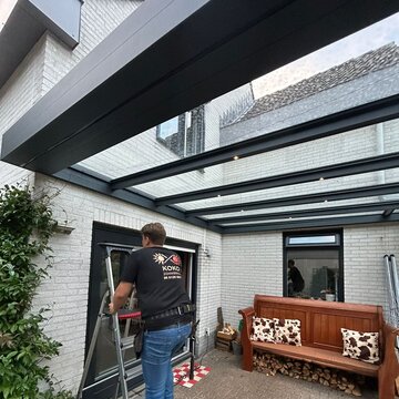 Op maat geplaatste plissedoeken voor flatroof