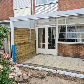 Witte veranda polycarbonaat opaal